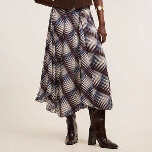 Lolita Uruguay Chiffon Skirt Size M Sheer Flowy Office Fairy Witchy Festival